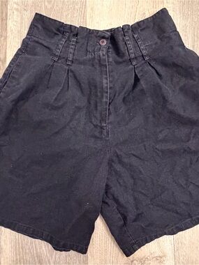 Classic High-Waist Black Women's Shorts